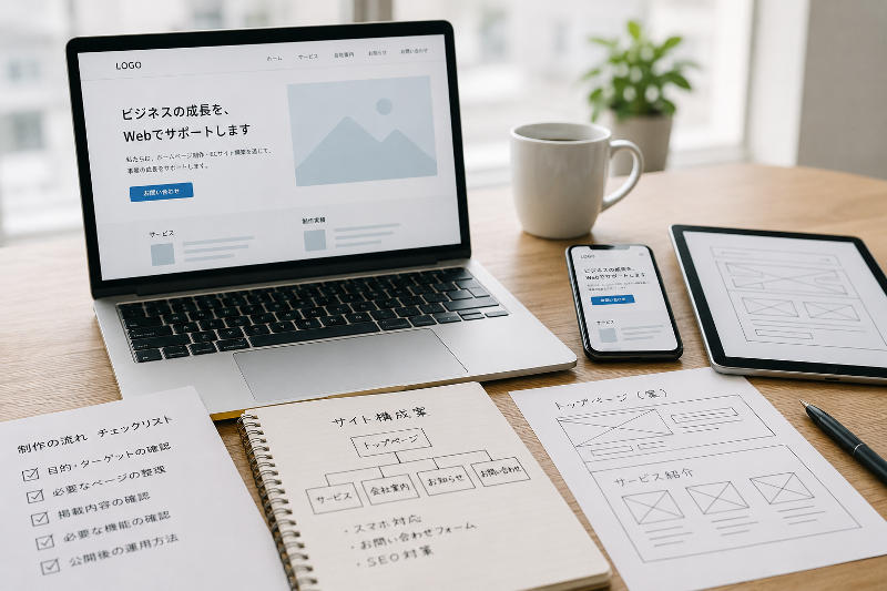 HP制作の流れ